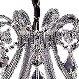 Candle Style Empire Eight Light Transparent Glass Led Ceiling Light - Homeroots - Flyclothing LLC