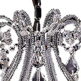 Candle Style Empire Eight Light Transparent Glass Led Ceiling Light - Homeroots - Flyclothing LLC