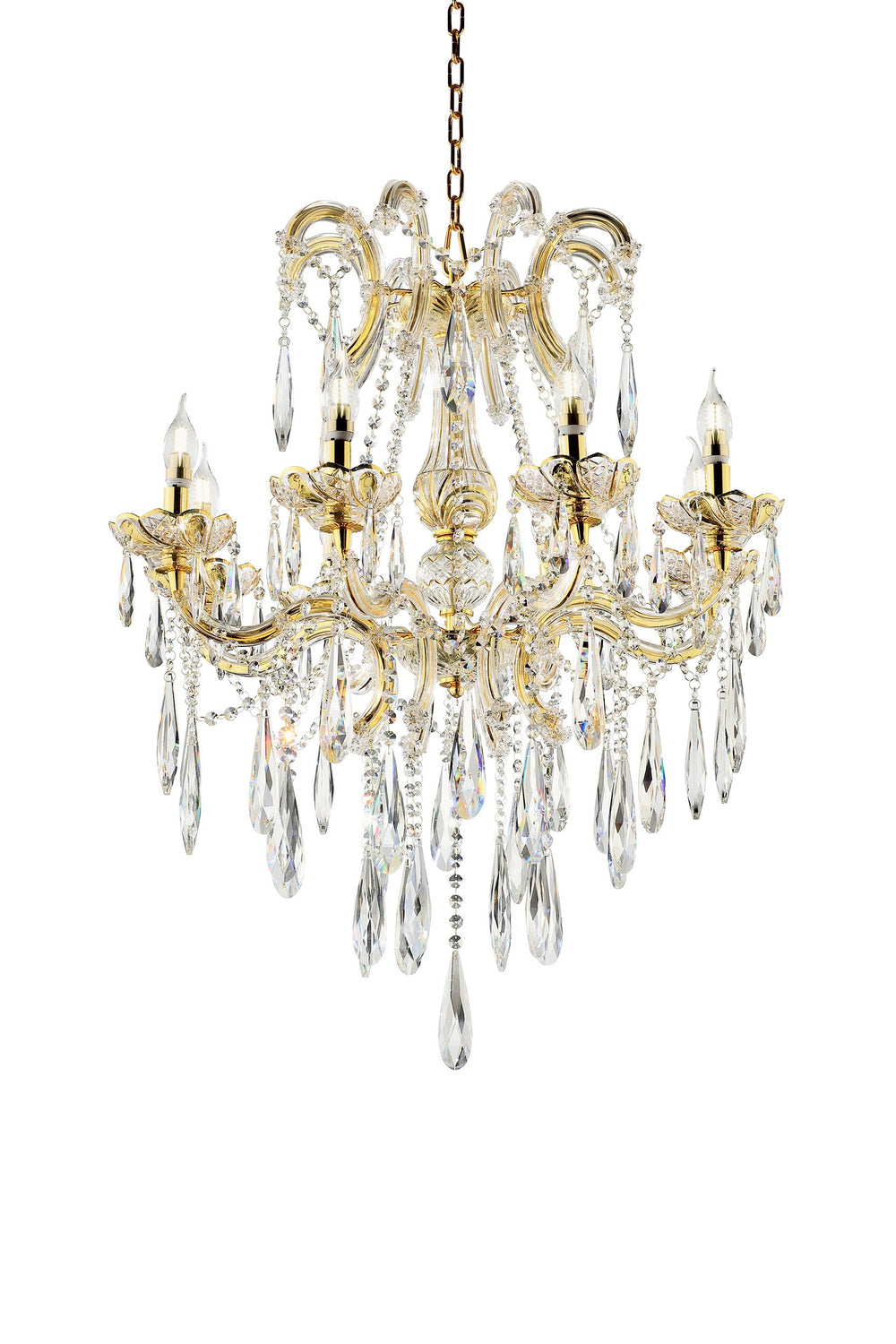 Candle Style Empire Transparent Glass Led Ceiling Light - Homeroots