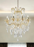 Candle Style Empire Transparent Glass Led Ceiling Light - Homeroots