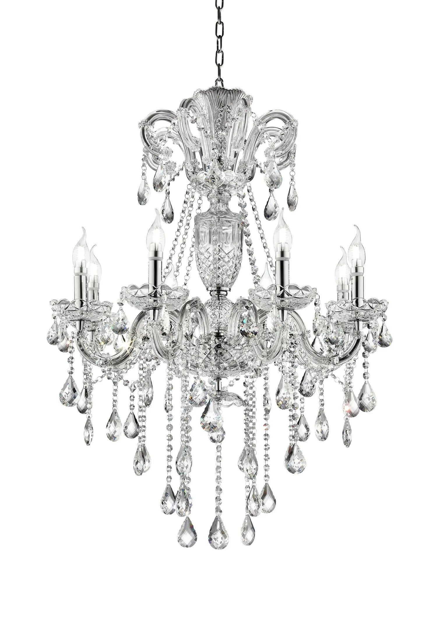 Candle Style Empire Transparent Glass Led Ceiling Light - Homeroots - Flyclothing LLC
