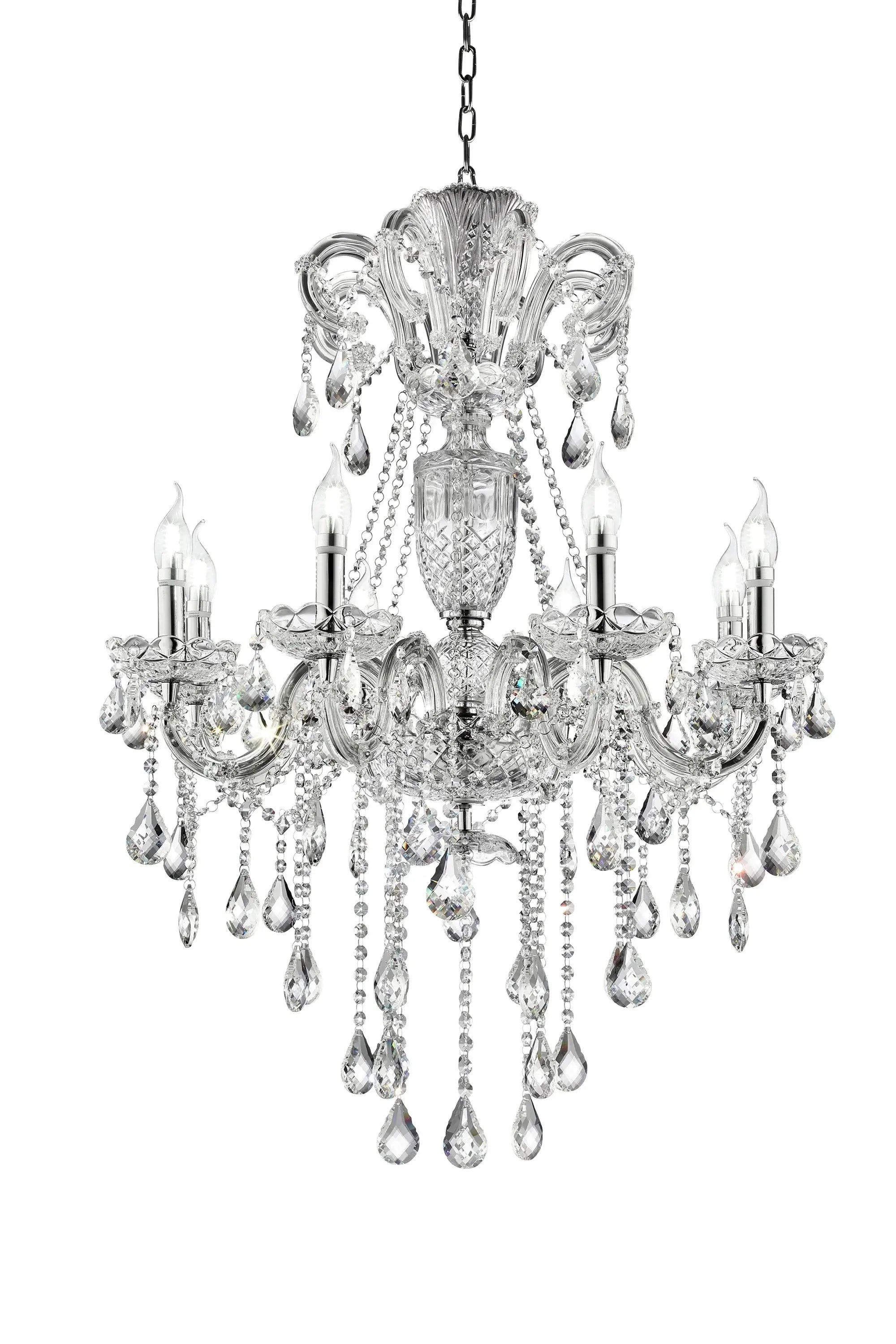 Candle Style Empire Transparent Glass Led Ceiling Light - Homeroots - Flyclothing LLC