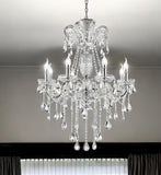 Candle Style Empire Transparent Glass Led Ceiling Light - Homeroots