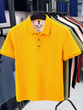 Men's Plus Size Collared Neck Short Sleeve Polo - Trendsi - Flyclothing LLC