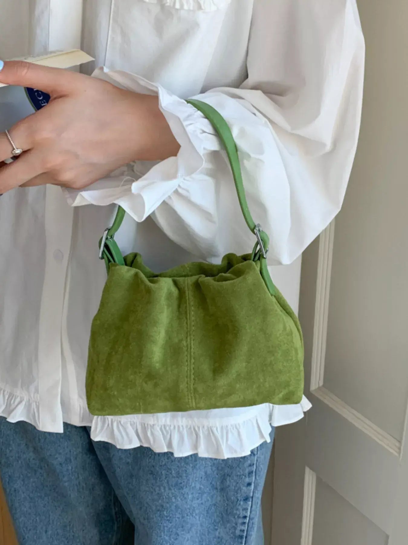 Suede Adjustable Strap Crossbody Bag - Trendsi - Flyclothing LLC