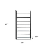 Black Four Shelf Metal Standing Book Shelf - Homeroots - Flyclothing LLC