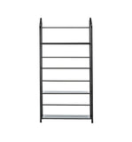 Black Four Shelf Metal Standing Book Shelf - Homeroots