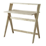 20" Natural Wood Writing Desk - Homeroots