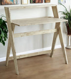 20" Natural Wood Writing Desk - Homeroots