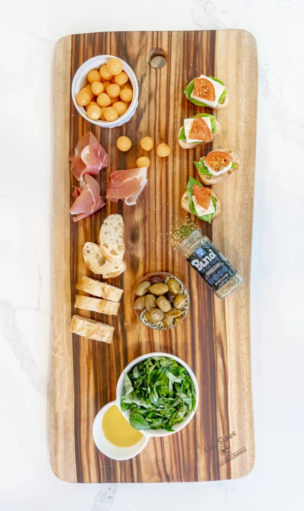 35" Artisan Organic Natural Wood Anti Bacterial Cutting Board - Homeroots - Flyclothing LLC