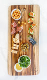 35" Artisan Organic Natural Wood Anti Bacterial Cutting Board - Homeroots