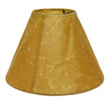 18" Brown Slanted Empire Crinkle Oil Paper Lampshade - Homeroots