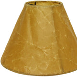 18" Brown Slanted Empire Crinkle Oil Paper Lampshade - Homeroots