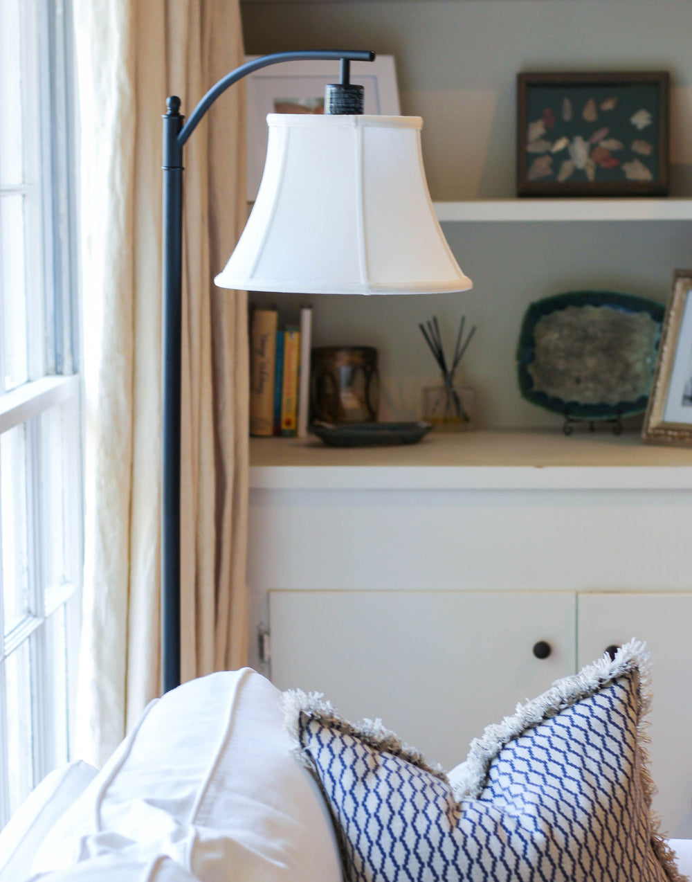 12" White Drum Monay Shantung Lampshade - Homeroots - Flyclothing LLC