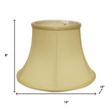 Antiqued White Monay Shantung Silk Drum Lamp Shade