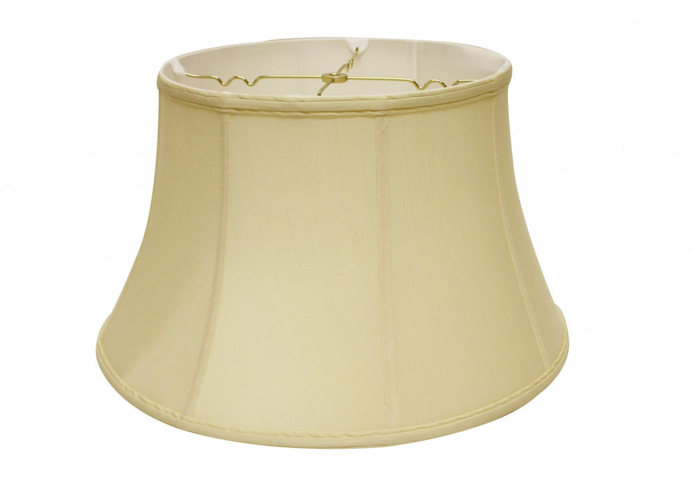 18" Antique White Drum Monay Shantung Lampshade - Homeroots