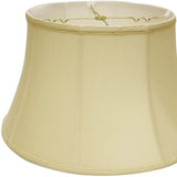 18" Antique White Drum Monay Shantung Lampshade - Homeroots - Flyclothing LLC