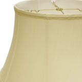 18" Antique White Drum Monay Shantung Lampshade - Homeroots - Flyclothing LLC