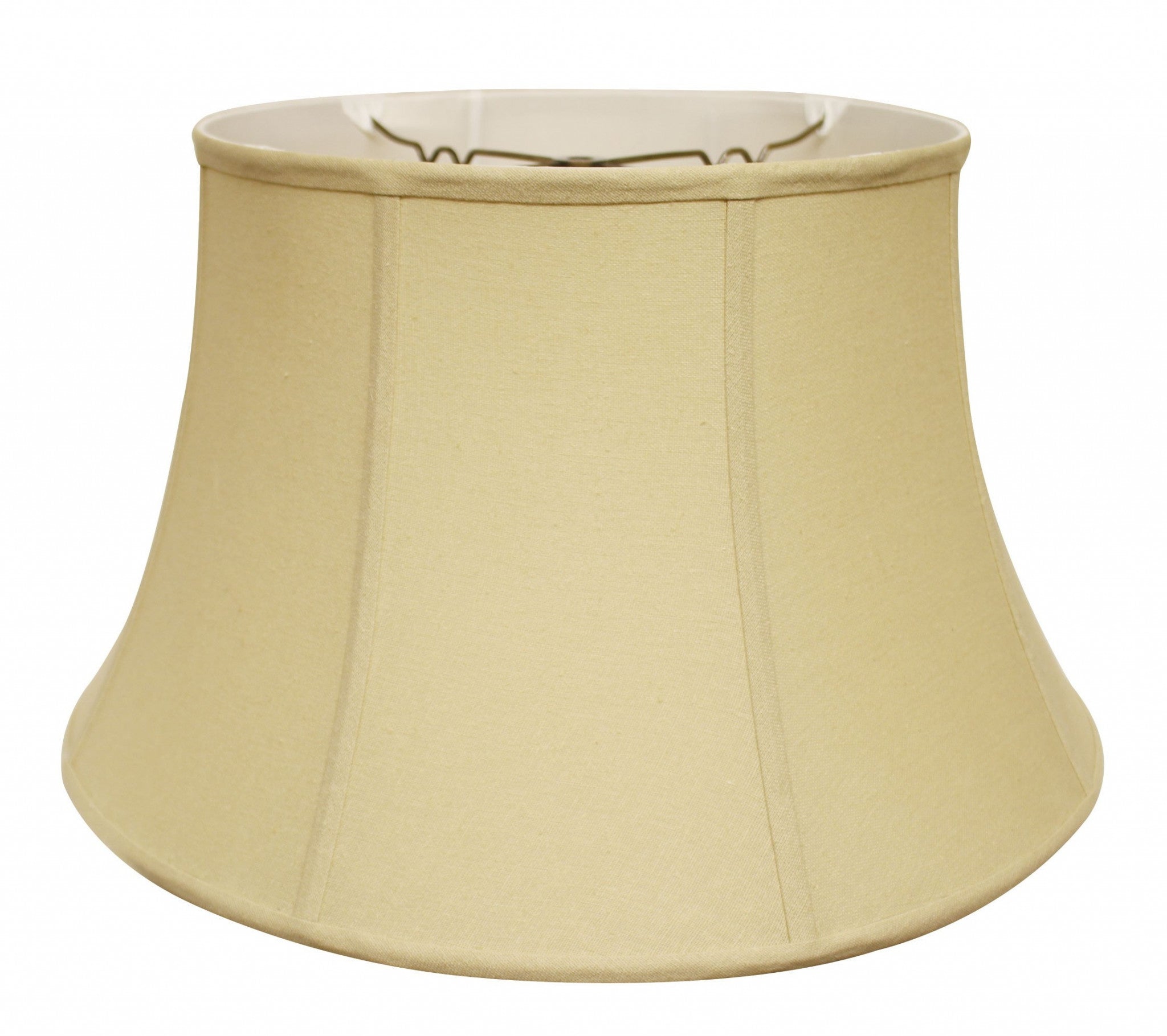 19" Pale Brown Drum Linen Lampshade - Homeroots - Flyclothing LLC
