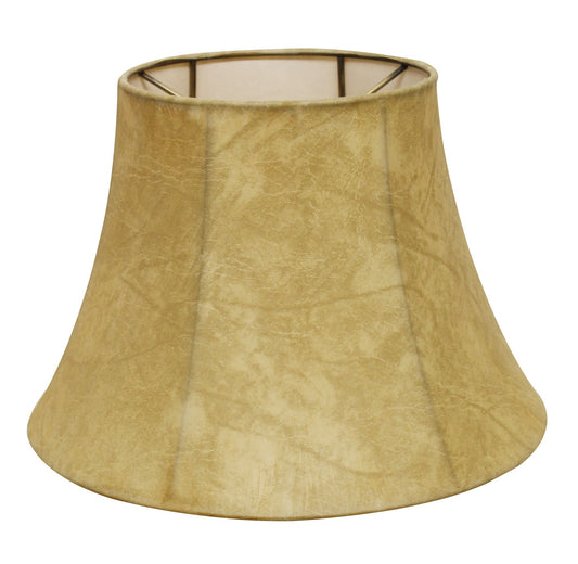 19" Faux Snakeskin Shallow Drum Parchment Lampshade - Homeroots