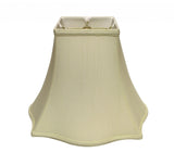 14" Ivory Premium Square Monay Shantung Lampshade - Homeroots