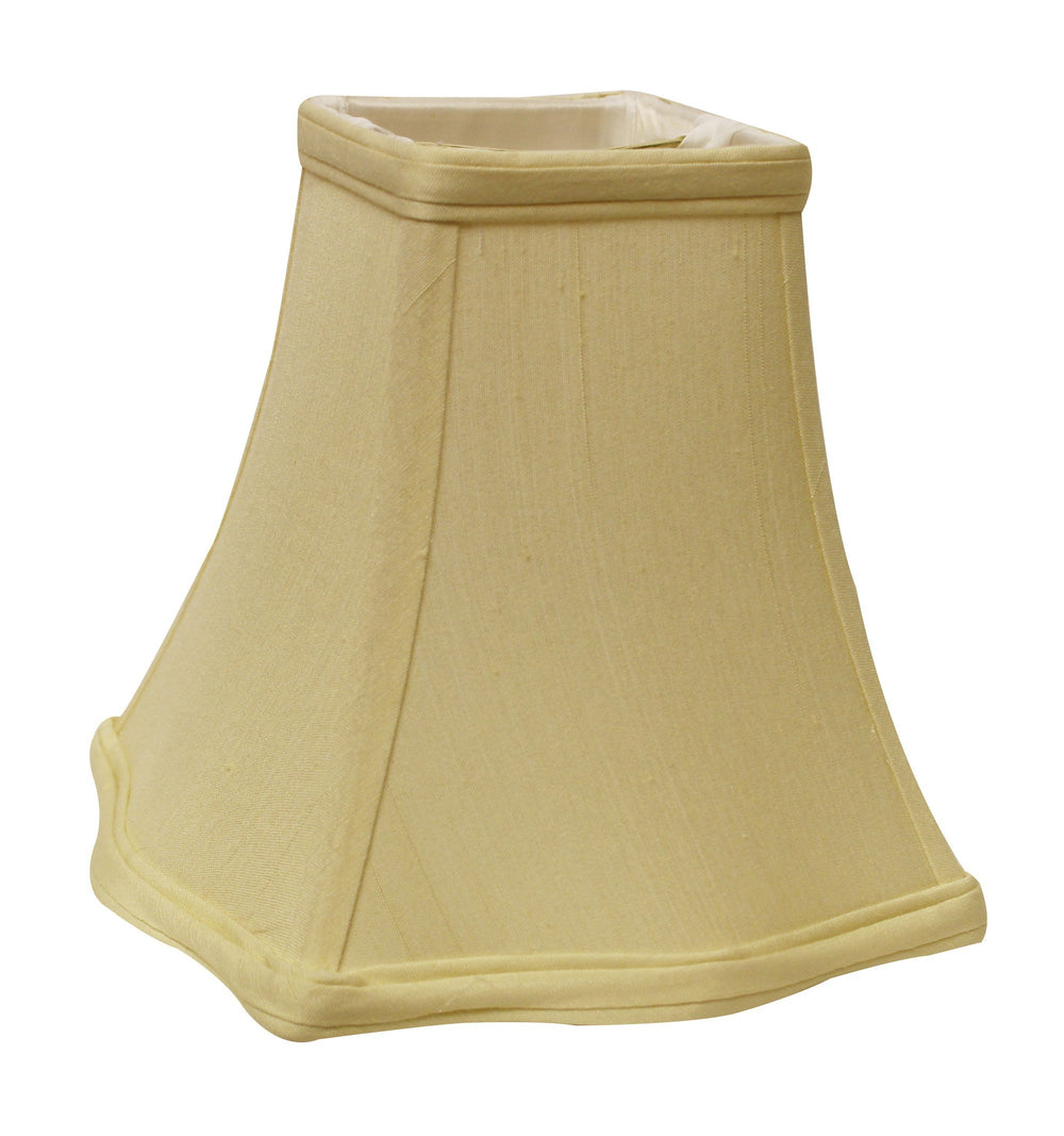 18" Antique White Premium Square Monay Shantung Lampshade - Homeroots