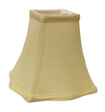 18" Antique White Premium Square Monay Shantung Lampshade - Homeroots