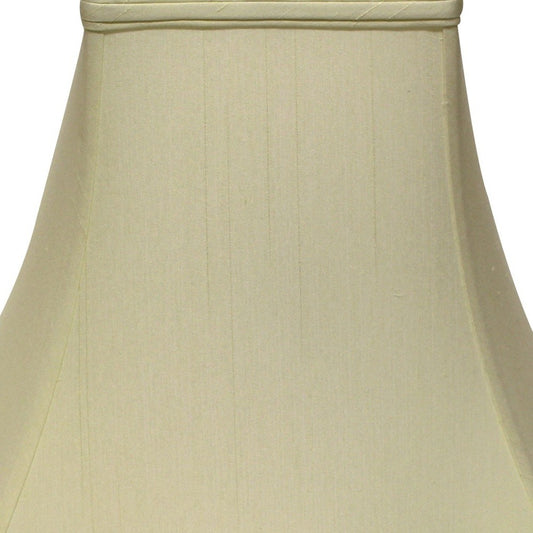18" Ivory Premium Square Monay Shantung Lampshade - Homeroots