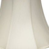 14" White Octagon Monay Shantung Lampshade - Homeroots - Flyclothing LLC