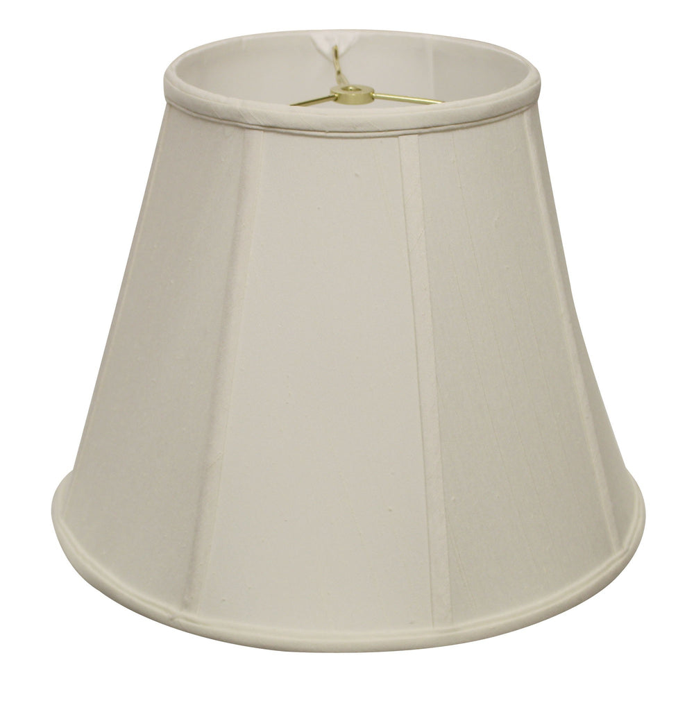 18" White Slanted Empire Monay Shantung Lampshade - Homeroots - Flyclothing LLC
