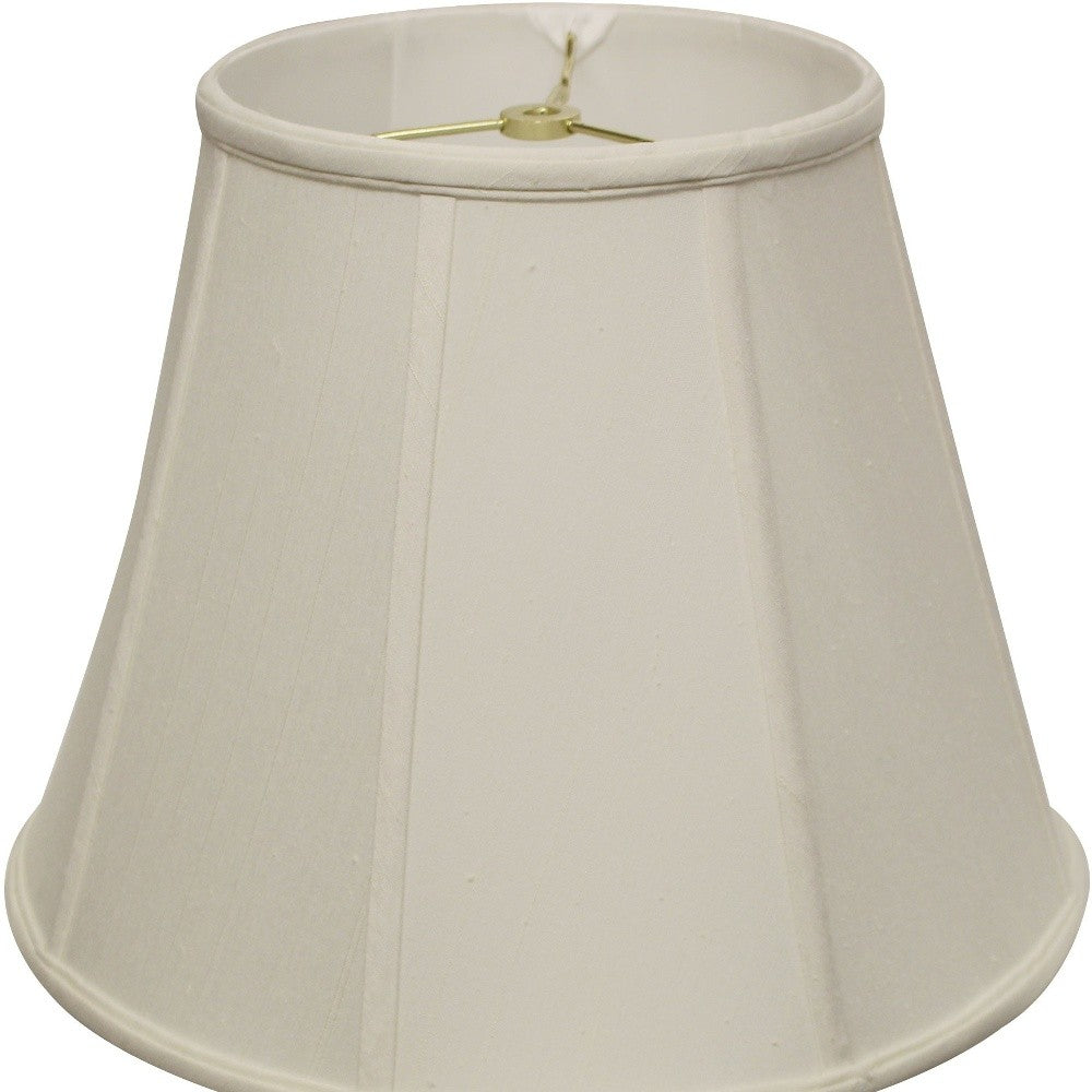18" White Slanted Empire Monay Shantung Lampshade - Homeroots - Flyclothing LLC