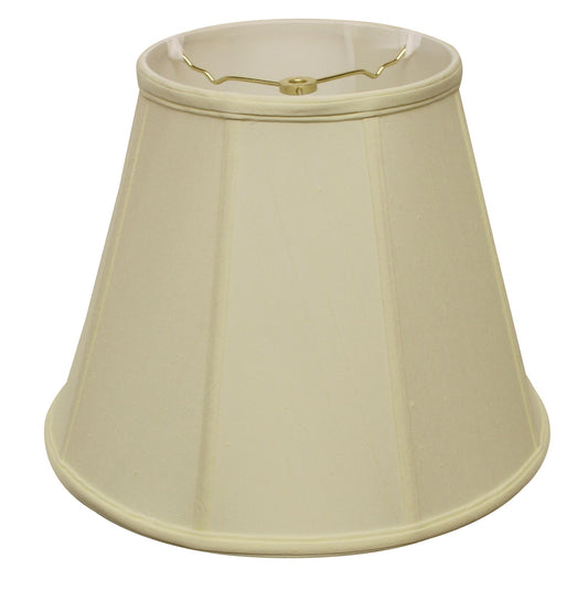 20" Ivory Slanted Empire Monay Shantung Lampshade - Homeroots