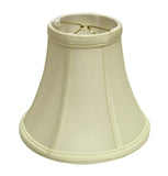 8" Ivory Premium Bell Monay Shantung Lampshade - Homeroots