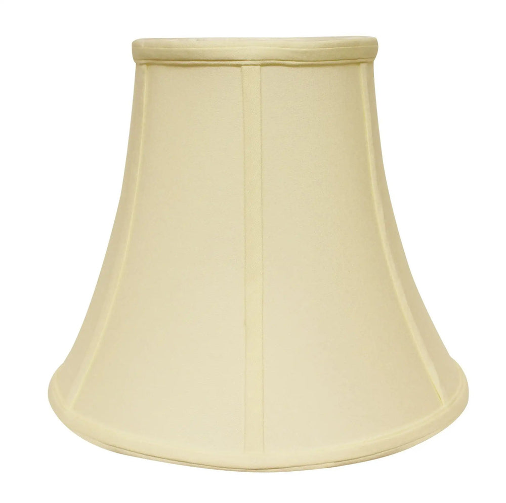 12" Ivory Premium Bell No Slub Lampshade - Homeroots