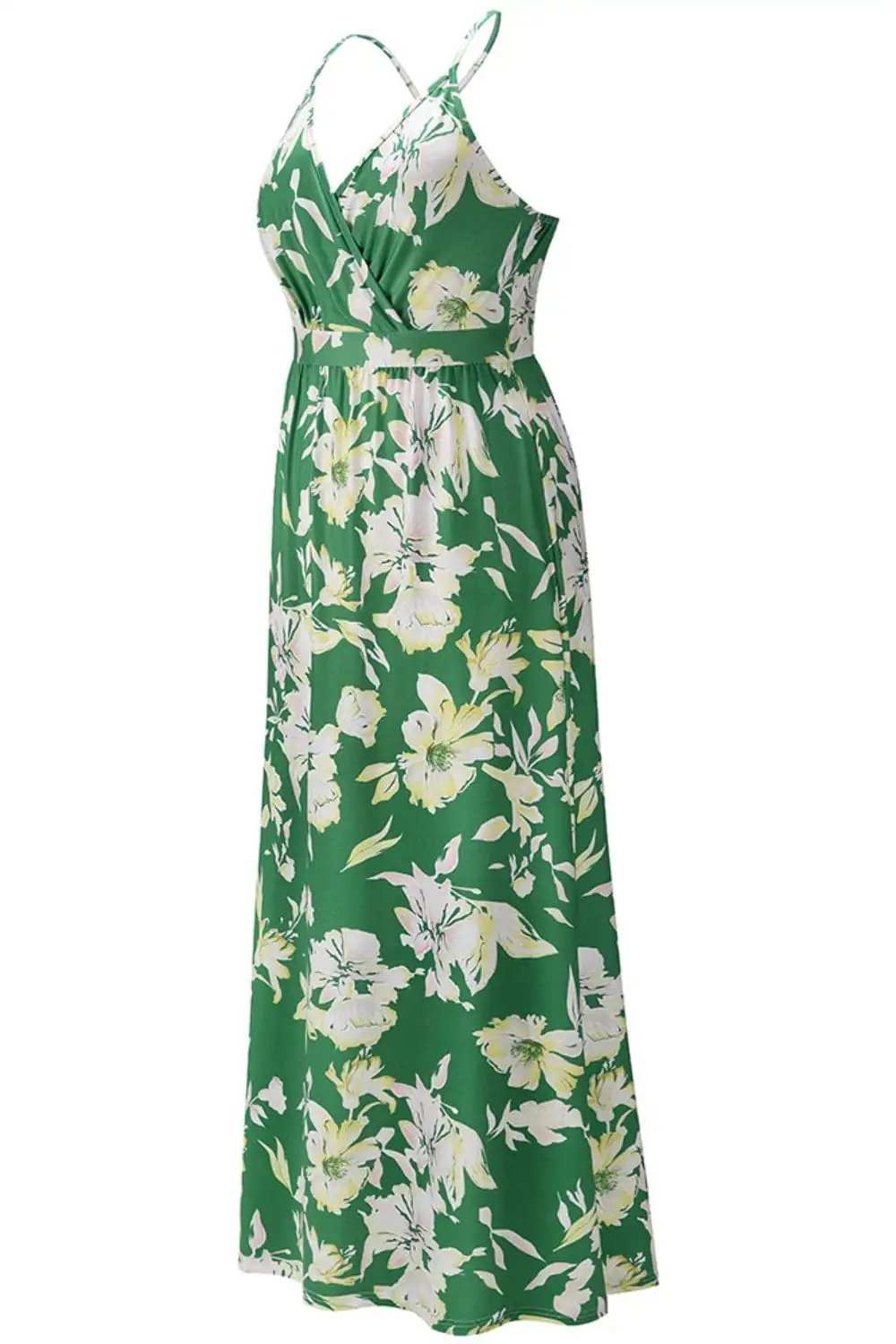 Crisscross Printed Surplice Cami Dress - Trendsi - Flyclothing LLC