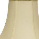 14" Ivory Premium Bell Monay Shantung Lampshade - Homeroots - Flyclothing LLC