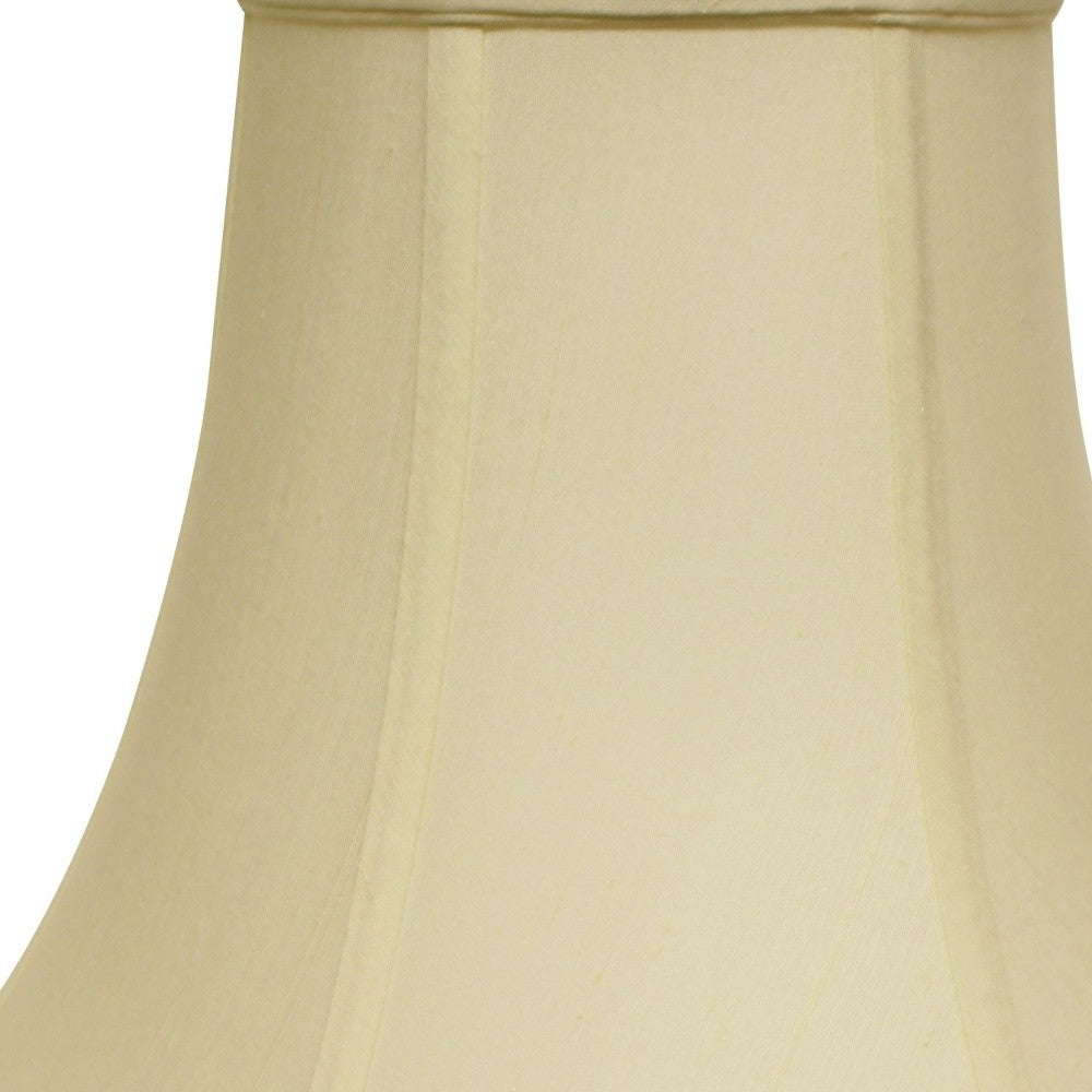 14" Ivory Premium Bell Monay Shantung Lampshade - Homeroots - Flyclothing LLC