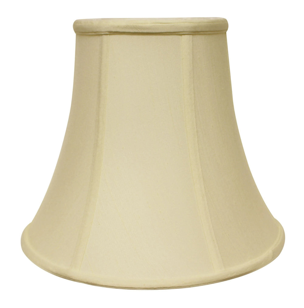 16" Ivory Premium Bell Monay Shantung Lampshade - Homeroots