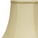 18" Ivory Premium Bell Monay Shantung Lampshade - Homeroots - Flyclothing LLC