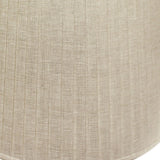 20" Cream Linen Lampshade with Side Pleats - Homeroots