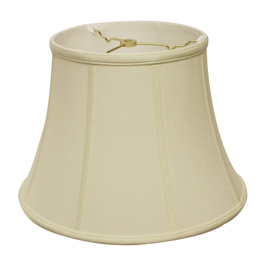 16" Ivory Altered Bell Monay Shantung Lampshade - Homeroots