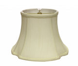 13" Ivory Reversed Oval Monay Shantung Lampshade - Homeroots