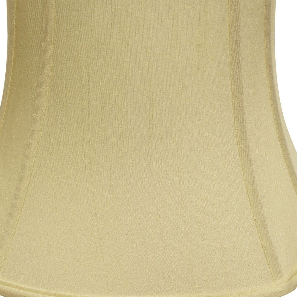 19" Antique White Reversed Oval Monay Shantung Lampshade - Homeroots - Flyclothing LLC
