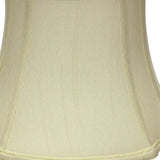 19" Ivory Reversed Oval Monay Shantung Lampshade - Homeroots
