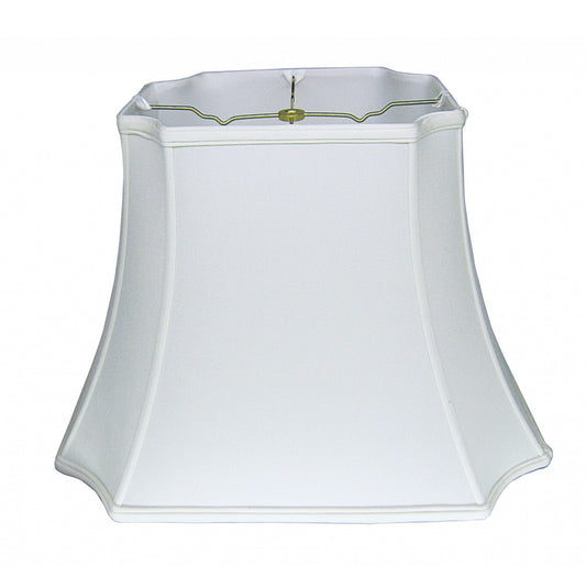 15" Snow Inverted Rectangle Shantung Lampshade - Homeroots - Flyclothing LLC