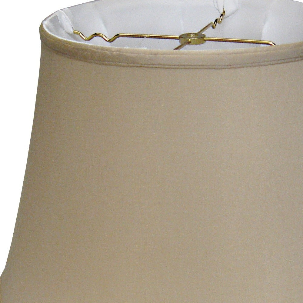 16" Greige Sloped Euro Bell Pongee Shantung Lampshade - Homeroots - Flyclothing LLC