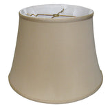 18" Greige Sloped Euro Bell Pongee Shantung Lampshade - Homeroots