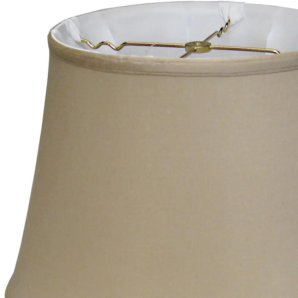 18" Greige Sloped Euro Bell Pongee Shantung Lampshade - Homeroots - Flyclothing LLC
