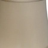 20" Greige Sloped Euro Bell Pongee Shantung Lampshade - Homeroots