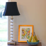 12" Black with Bronze Lining Slanted Square Bell No Slub Lampshade - Homeroots